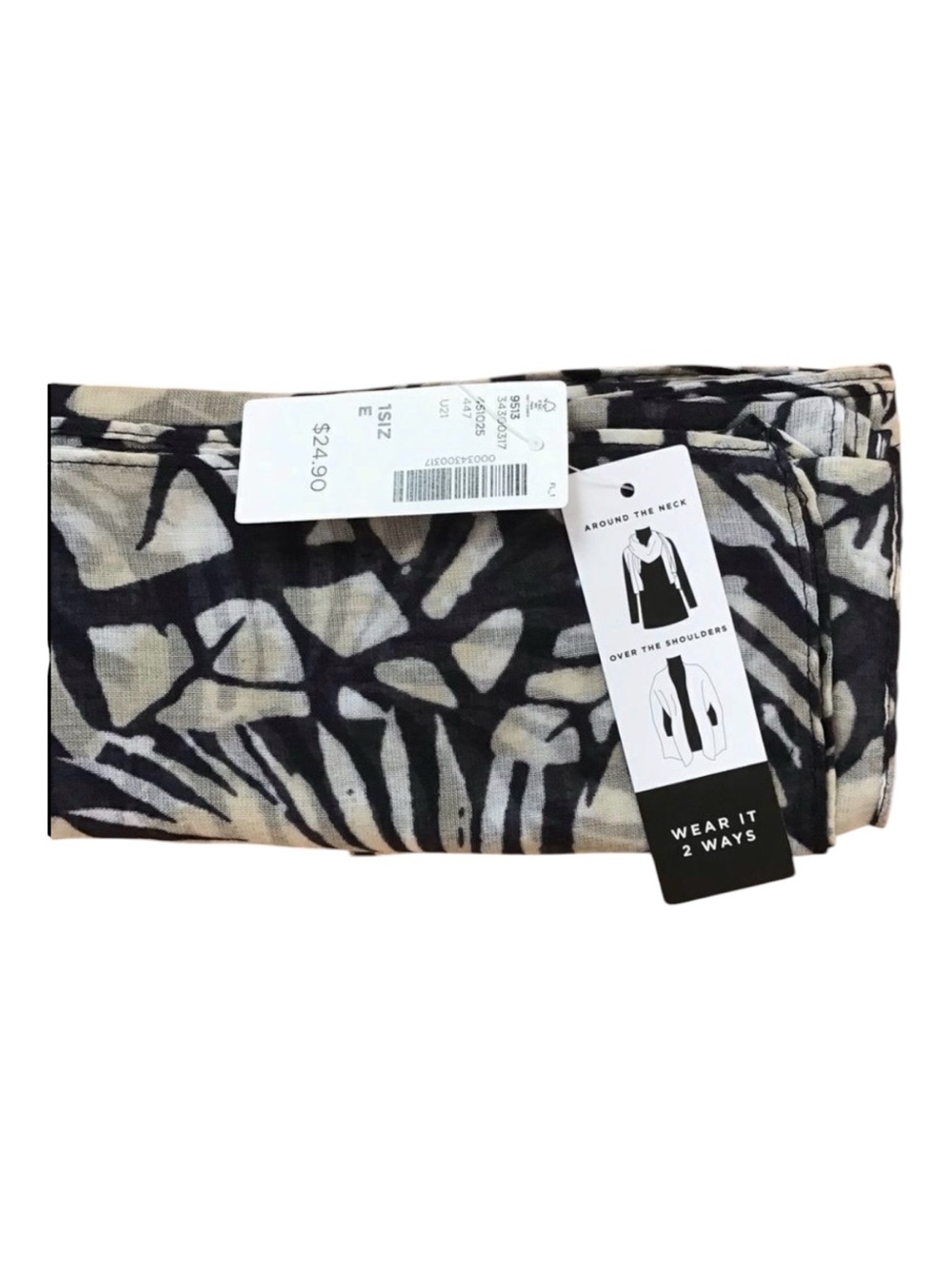 Nwt Reitmans cover up shale scarf sheer